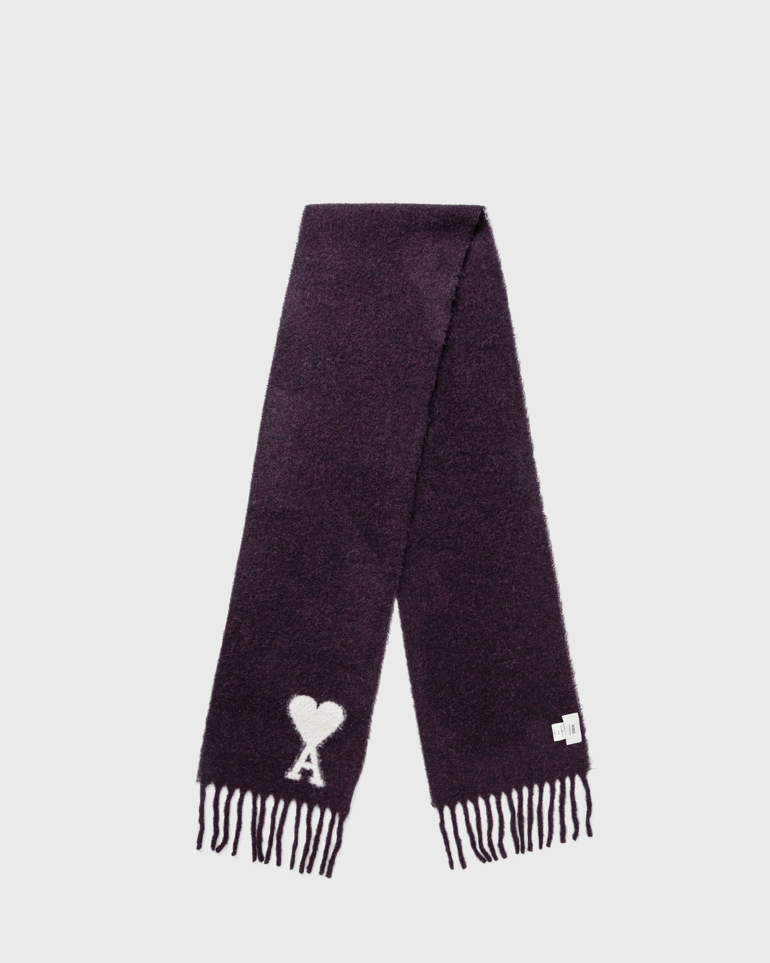 Tørklæde AMI Oversize Scarf With Fringe Lilla | USF422.AW0054-504, 0