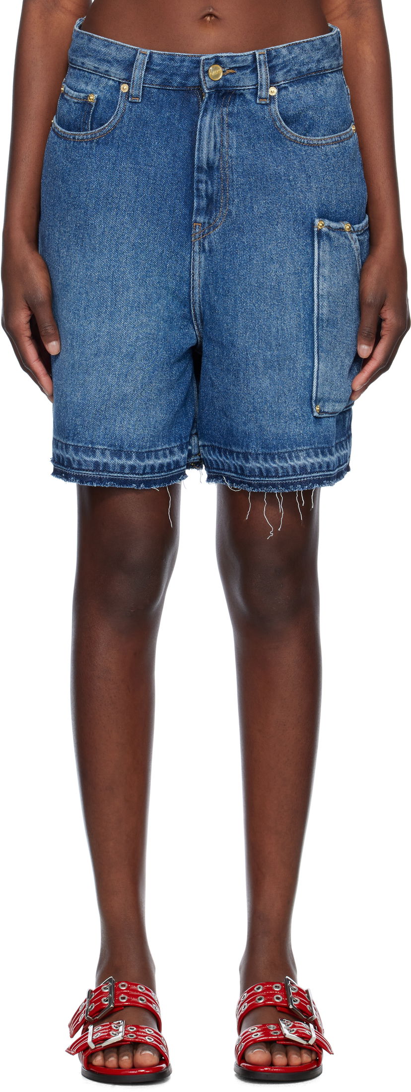 Shorts GANNI GANNI Denim Shorts Blå | J1702