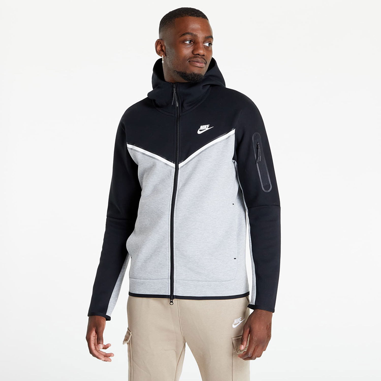 Sweatshirt Nike Tech Fleece Hoodie Full-Zip Sort | CU4489-016, 0