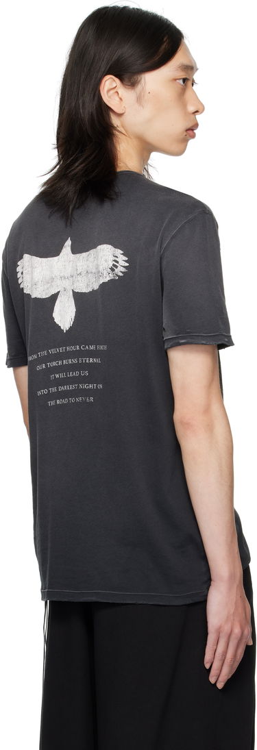 T-shirt Ann Demeulemeester Ann Demeulemeester Eternal Eagle Baptist Distressed T-Shirt Sort | B0013414-FA638-098, 2