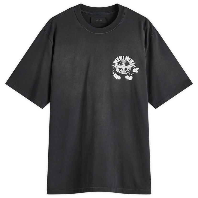 T-shirt AMIRI Amiri Music Record T-Shirt, Size Medium Sort | AMJYTE1168-001