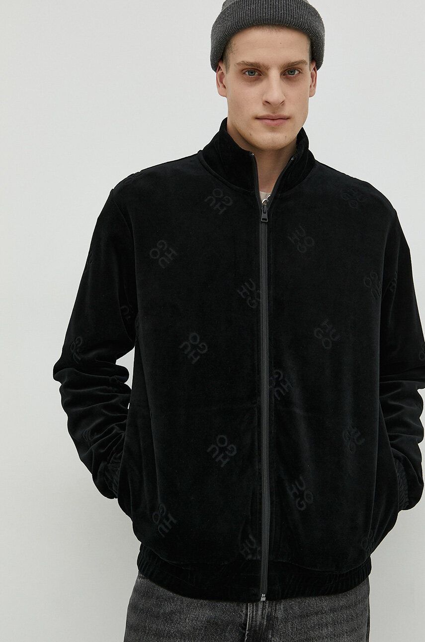 Sweatshirt BOSS Zip-Up Sweatshirt Sort | 50486435, 0