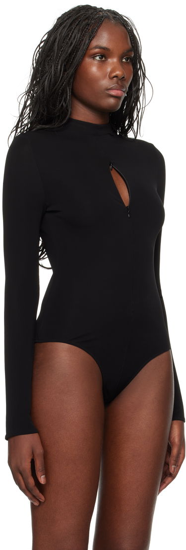 Kjole Courrèges Drop Volcano Jersey Bodysuit Sort | 324JBD095JS0145, 3