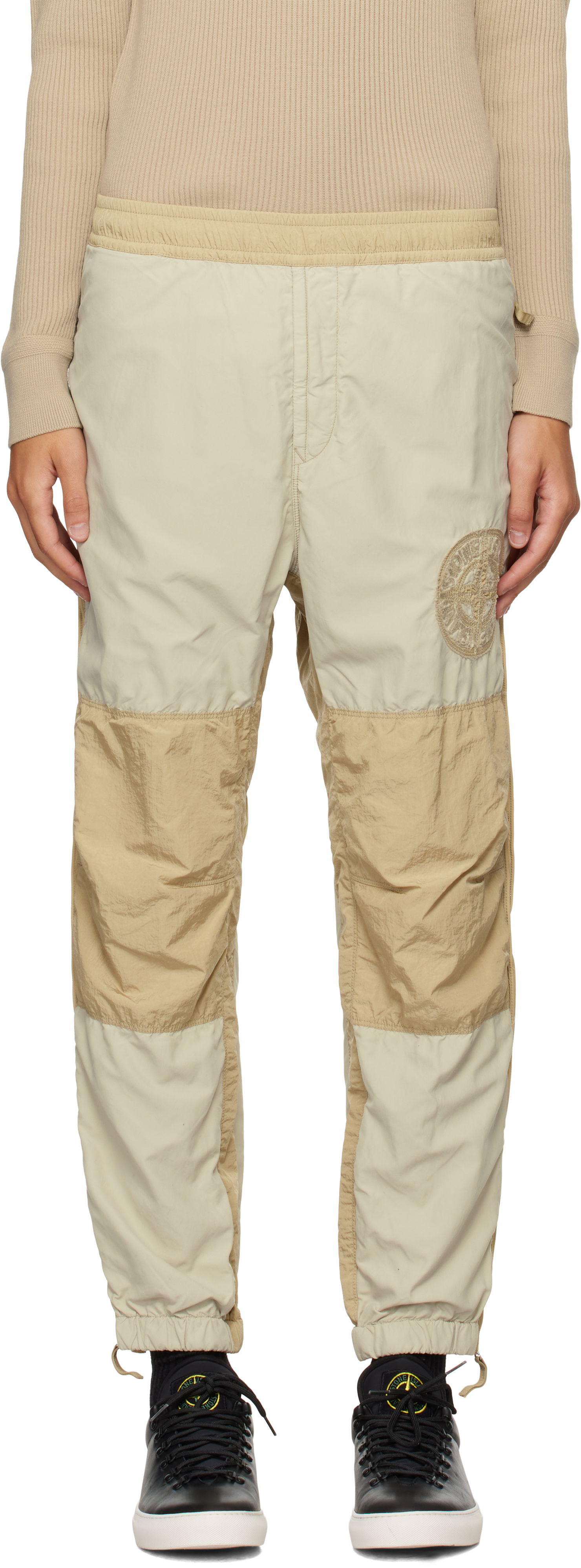 Joggingbukser Stone Island Brushed Nylon Sweatpants Beige | 8115308M4, 0