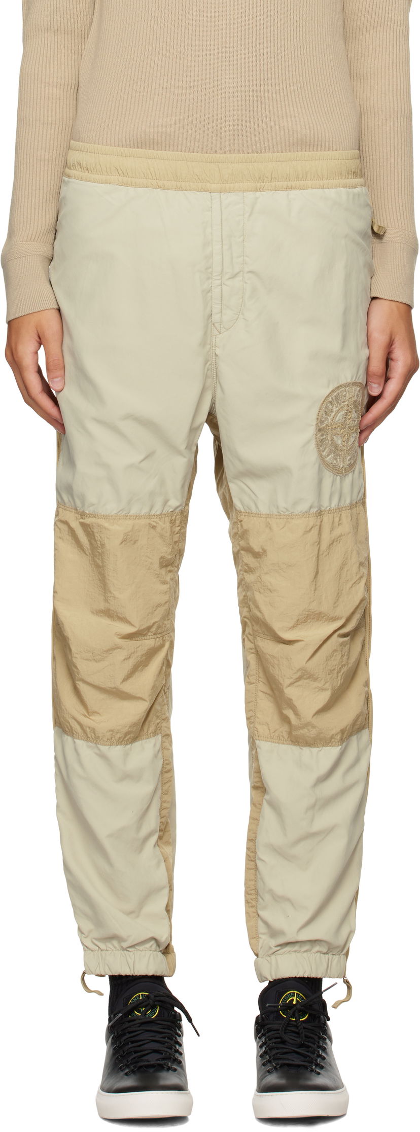 Joggingbukser Stone Island Brushed Nylon Sweatpants Beige | 8115308M4