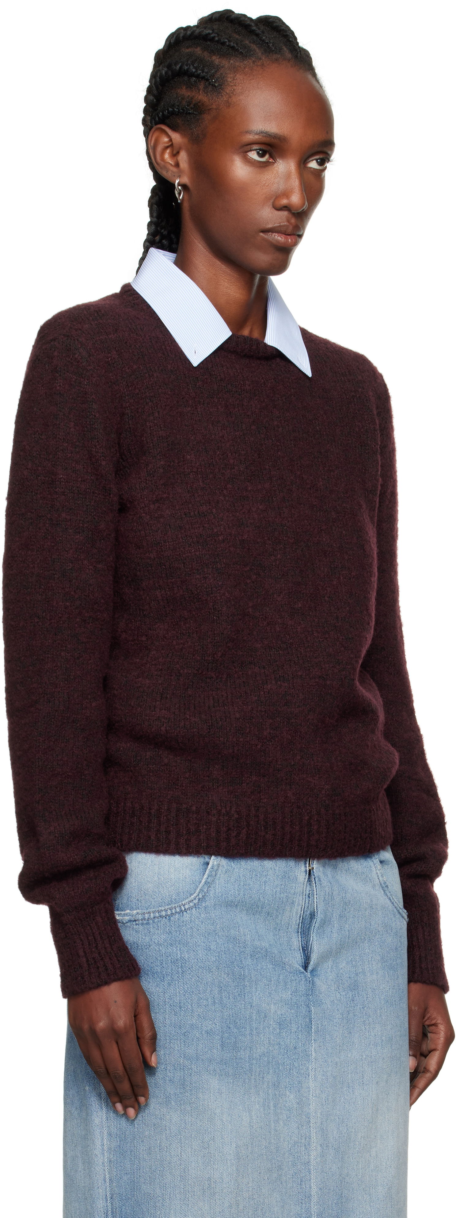 Sweater Maison Margiela Maison Margiela Crewneck Sweater Bourgogne | S51HL0026 M13154, 1