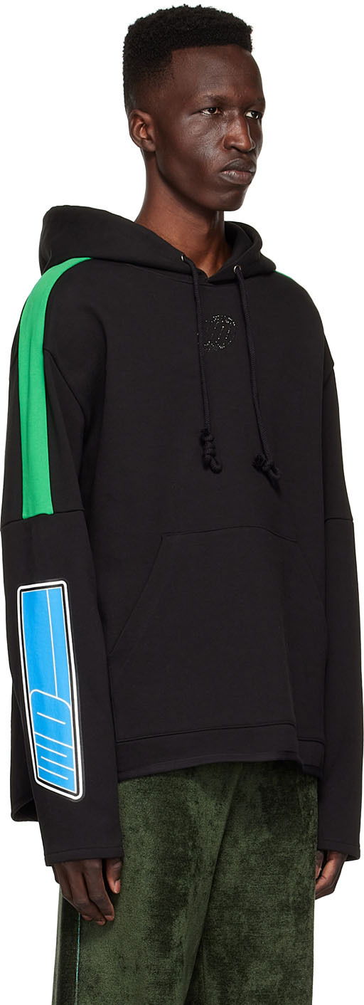 Sweatshirt We11done Cotton Graphic Hoodie Sort | WD-TH1-22-556-U-BK, 1