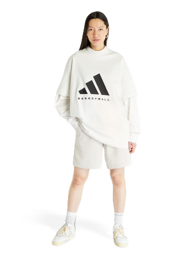 T-shirt adidas Originals Basketball Tee UNISEX "Cloud White" Hvid | IA3448