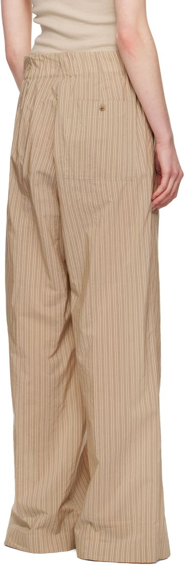 Bukser Dries Van Noten Dries Van Noten Striped Wide-Leg Trousers Beige | 251-010909-1524, 2