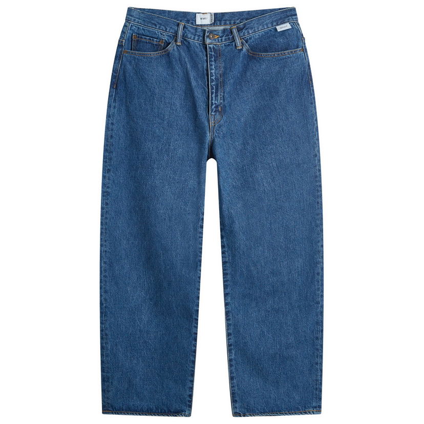 Jeans WTAPS Embroidered Straight Leg Jeans Blå | 242WVDT-PTM02-IND