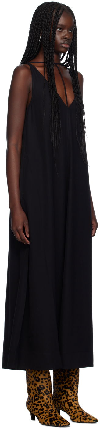 Kjole TOTEME T-Strap Maxi Dress Sort | 243-WRD0122-FB0020, 1
