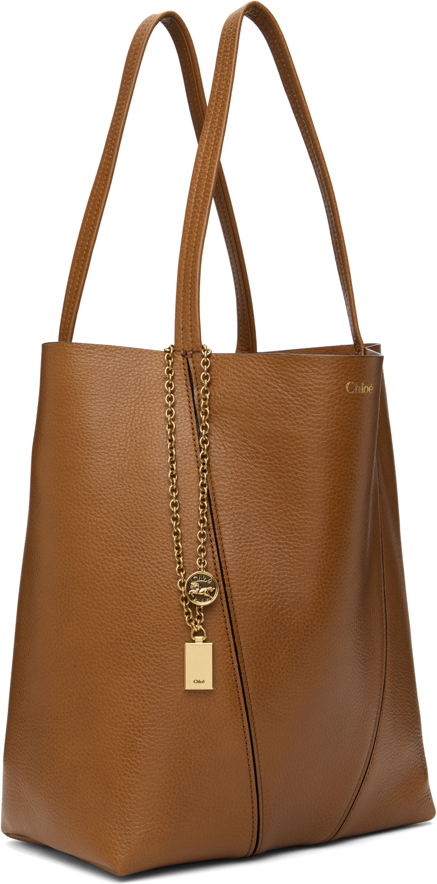 Mulepose CHLOÉ Chloé 'Spin' Tote Bag Brun | CHC25SS811N84, 1