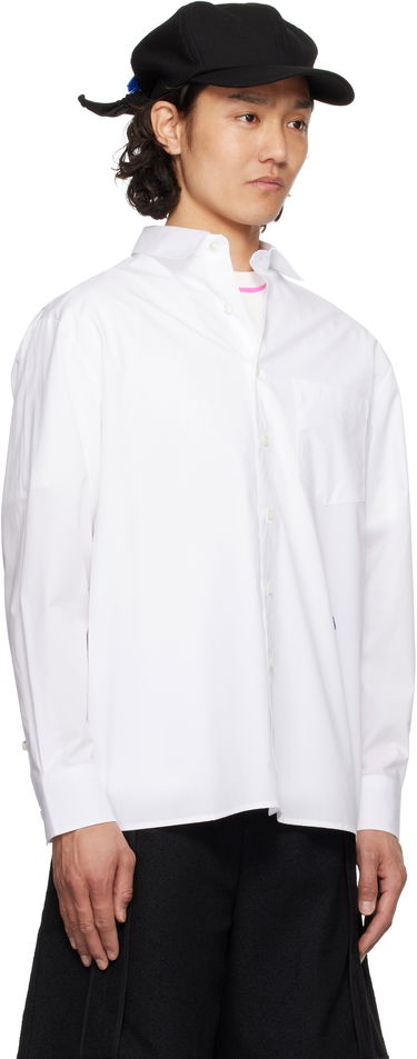 Skjorte ADER ERROR ADER error Sig TRS Tag 01 Button-Down Shirt Hvid | BO42FYSH0101WH, 1