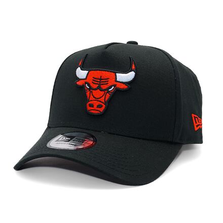 Kasket New Era Chicago Bulls NBA Side Patch 9FORTY A-Frame Adjustable Hat Sort | 60595220