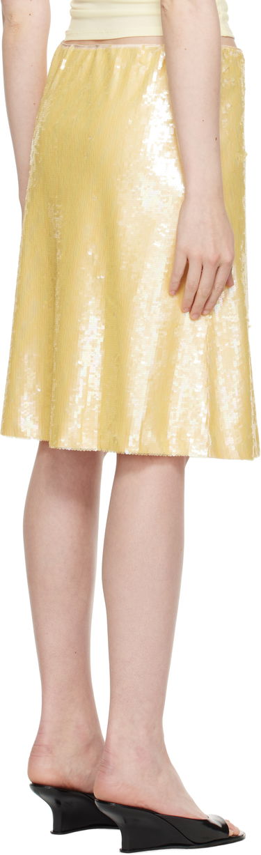 Nederdel GUIZIO Guizio Isabelle Sequin Midi Skirt Gul | S25302W119, 2