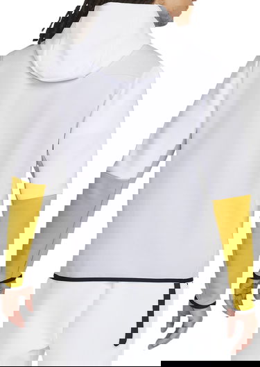 Sweatshirt Nike Sportswear Tech Fleece Full Zip Hoodie White/Yellow/Baby Blue Grå | CU4489-102, 1