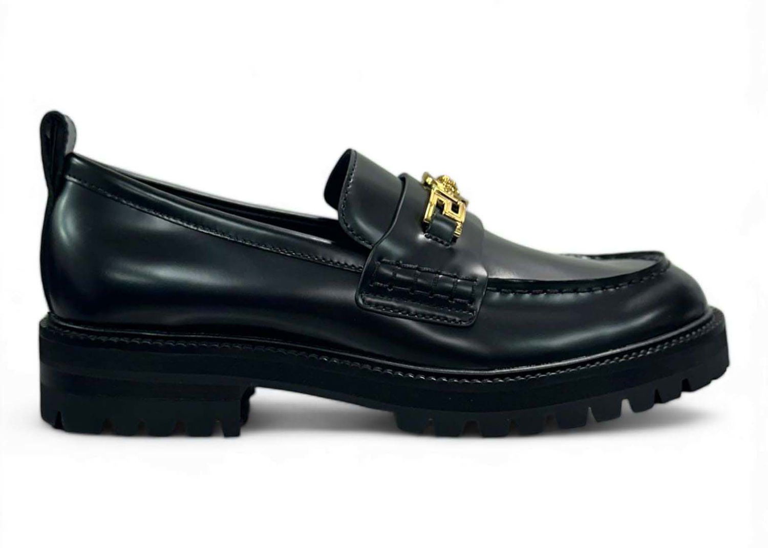 Sneakers og sko Versace Greca Medusa Loafer Black Sort | 1014645 1A02195 1B00V, 0