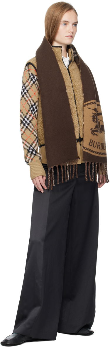 Vest Burberry Burberry Cropped Fleece Vest Beige | 8110159, 3