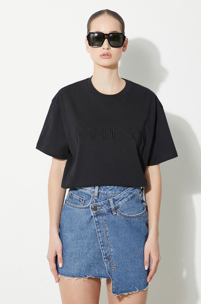 T-shirt JW Anderson Embroidery T-Shirt Sort | JT0218.PG0980.999