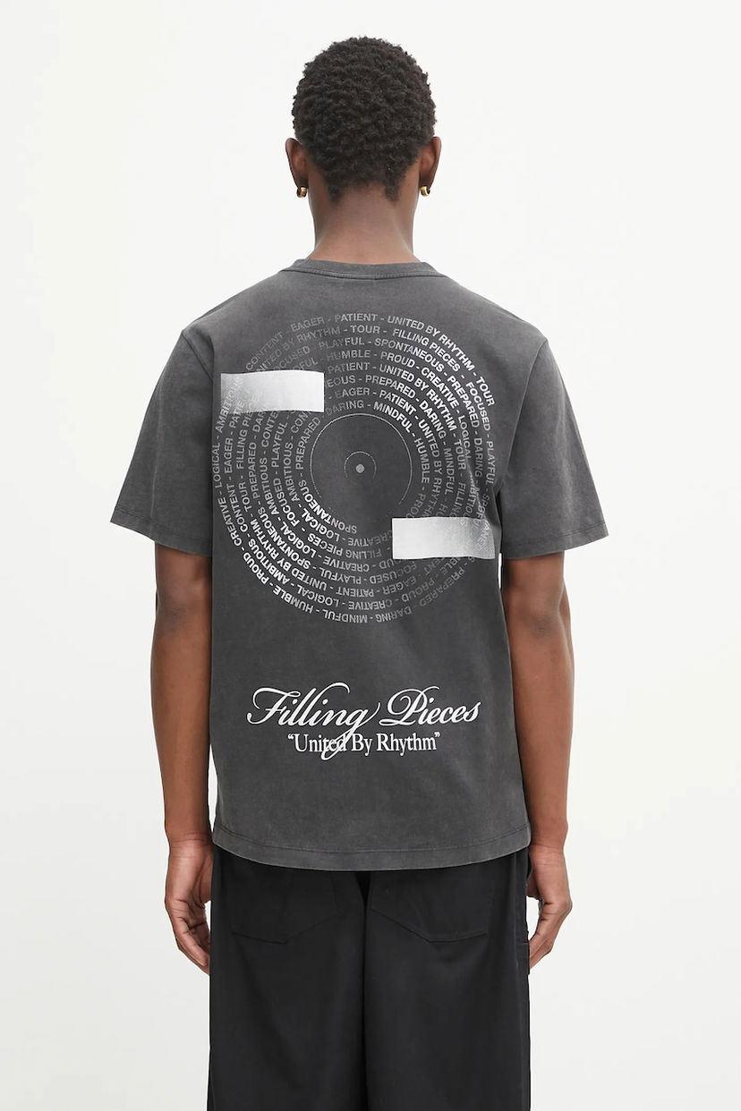T-shirt Filling Pieces Filling Pieces Vinyl Graphic T-Shirt Sort | 422520500240