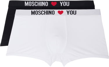 Boksere Moschino Moschino 'My Valentine' Two-Pack Boxers Hvid | 251V11311 4402 1555, 0