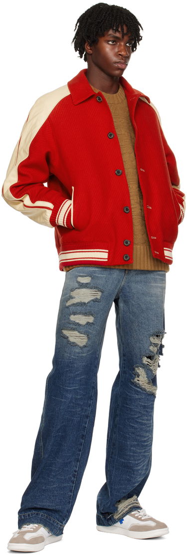 Sweater ADER ERROR Oversized Knit Sweater Brun | BMADFWKT0305BG, 3