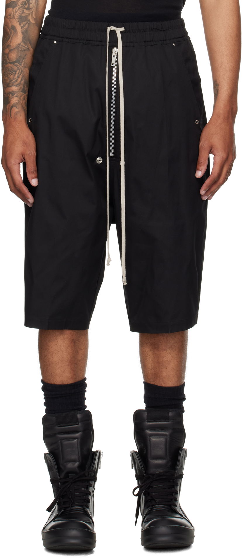 Shorts Rick Owens Rick Owens Bela Pods Shorts Sort | RU02E1349 TE