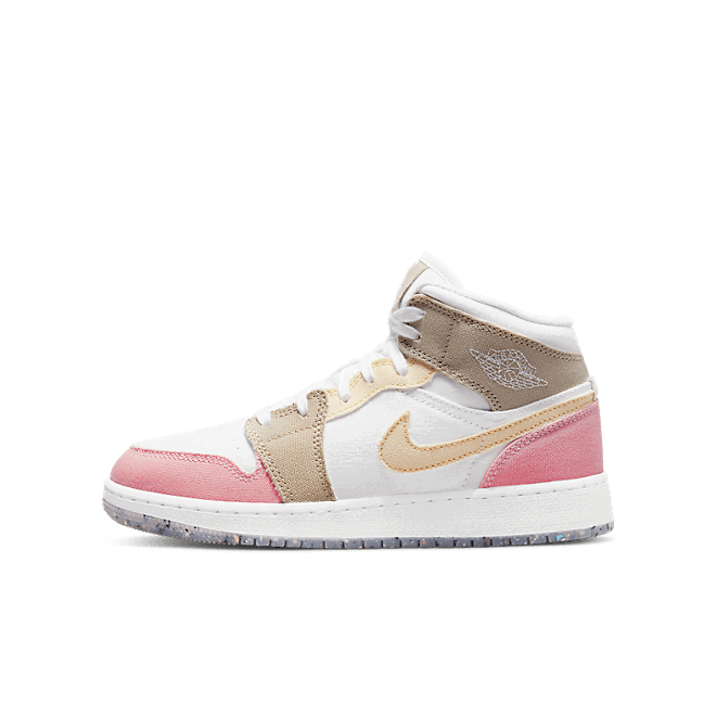 Sneakers og sko Jordan Air Jordan 1 Mid SE "Pastel Grind" GS Lyserød | DJ0338-100, 0