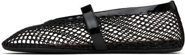 Tøj Alaïa ALAÏA Fishnet Ballerina Flats Hvid | AA3A029TK007, 2