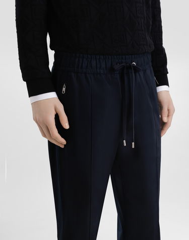 Bukser Dolce & Gabbana Dolce & Gabbana Stretch Cotton Gabardine Jogging Trousers Mørkeblå | GYACEZFUFNVB0665, 3