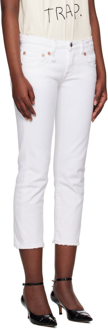 Jeans R13 R13 Boy Straight Cropped Jeans Hvid | R13W0091-895A, 1