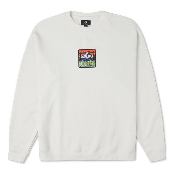 Sweater Converse Crew Sweatshirt Counter Climate Graphic Hvid | 10025032-A02, 0