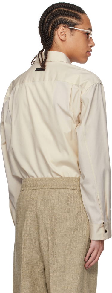 Skjorte Fear of God Fear of God Oxford Button Up Shirt Beige | FGE250-501OXF, 2