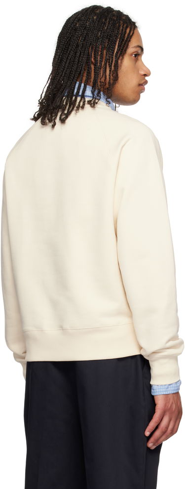Sweater AMI AMI Paris Cotton Ami de Coeur Patch Sweatshirt Beige | USW055.747, 2