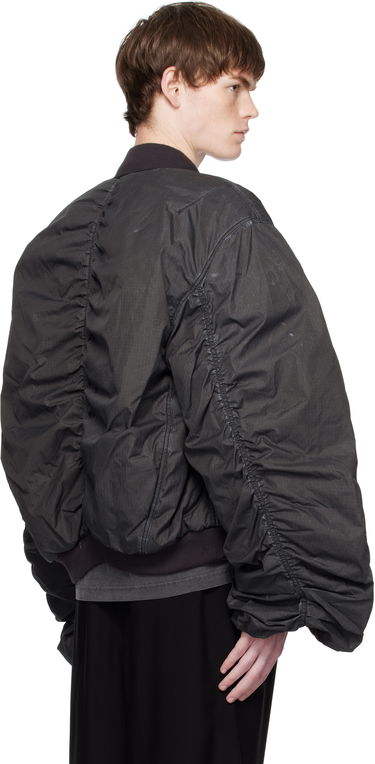 Bomberjakke We11done We11done Washed Nylon Bomber Jacket Sort | WD-JP2-25-059-U-BK, 2