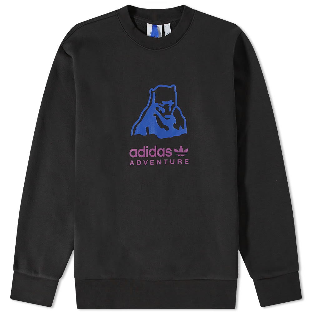 Sweatshirt adidas Originals Adventure Polar Bear Crew Sweat Sort | H09048, 0