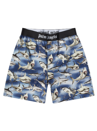 Badetøj Palm Angels Shark Swim Short Blå | PMCB044S23FAB0034510