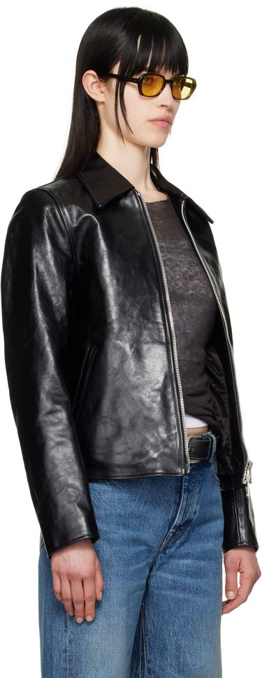 Jakke OUR LEGACY Mini Leather Jacket Sort | W4239MTD, 1