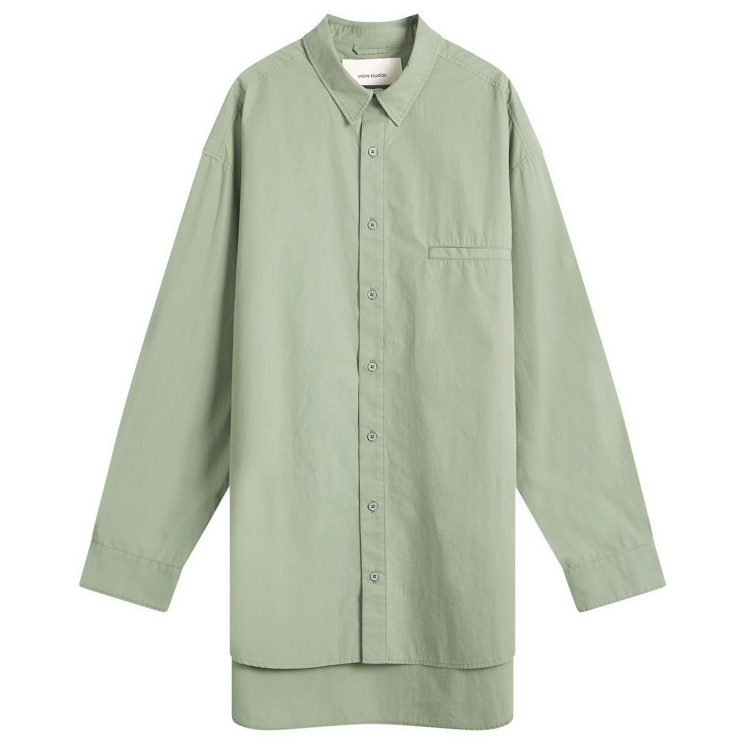 Skjorte Entire Studios Giant Shirt, Size Medium Grøn | ES2565SL, 0