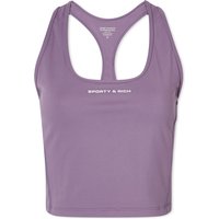 Tanktop Sporty & Rich SR Bold Sports Cropped Tank Top Lilla | TSAW2312EP-PUR, 1