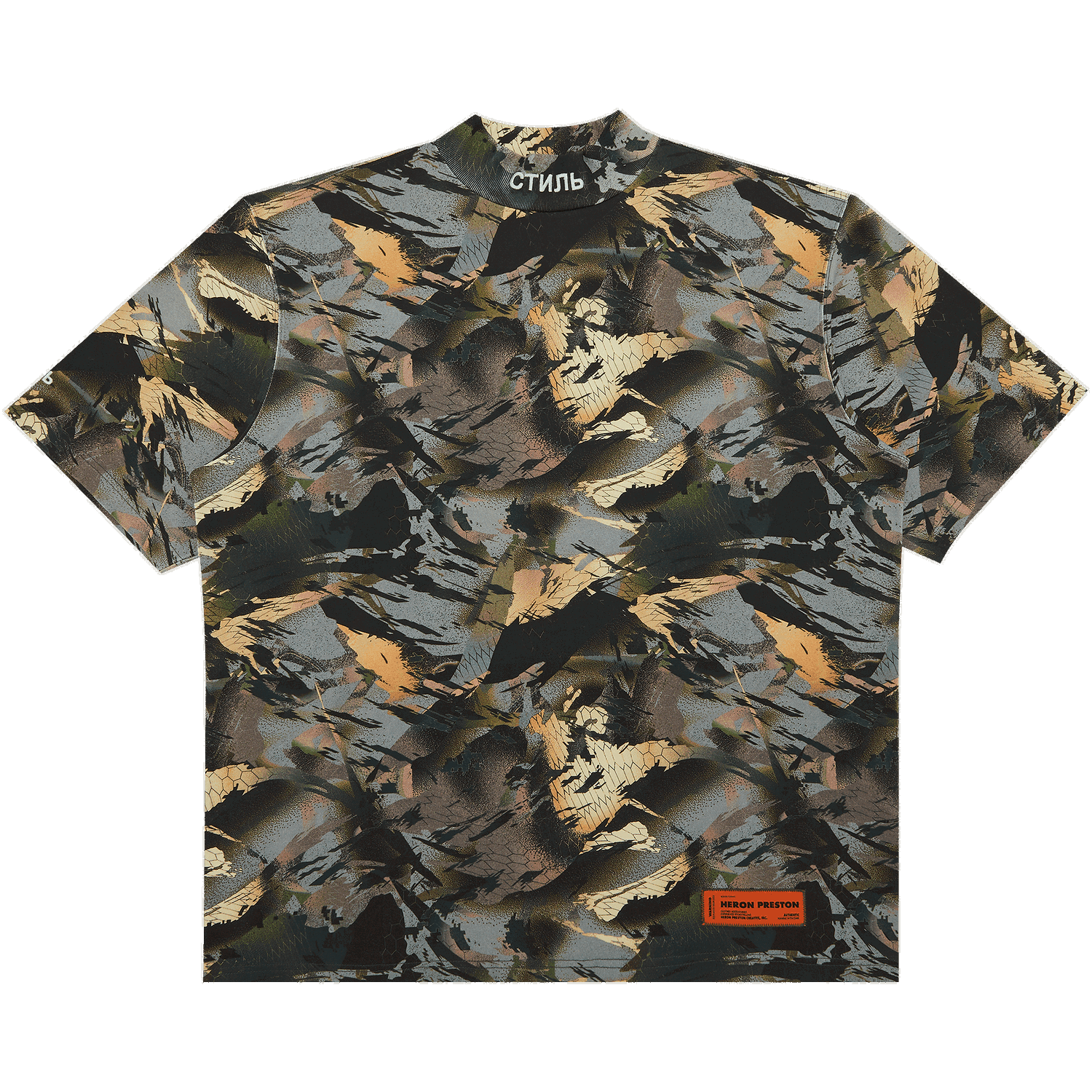 Skjorte HERON PRESTON Turtleneck Tee Grå | HMAA021S22JER0015901, 0