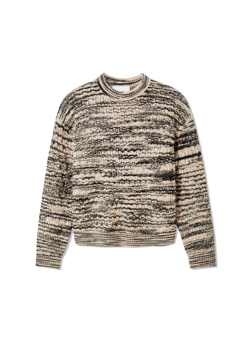 Sweater AXEL ARIGATO Noah Textured Striped Knit Sweater Flerfarvet | A3296001