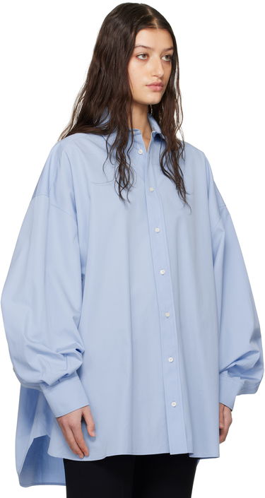 Skjorte WARDROBE.NYC Oversize Shirt Minidress Blå | W1085R17, 1