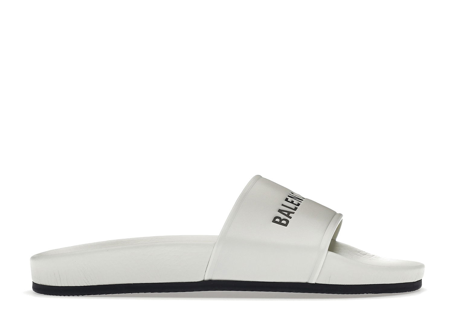 Sneakers og sko Balenciaga Pool Slide White Black W Hvid | 517226 WAL00 9061, 0
