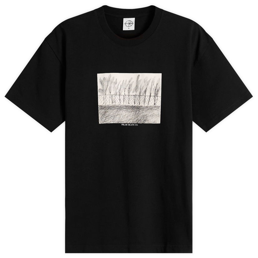 T-shirt Polar Skate Co. Fence Graphic Tee Sort | PSC-F25-29-BLK