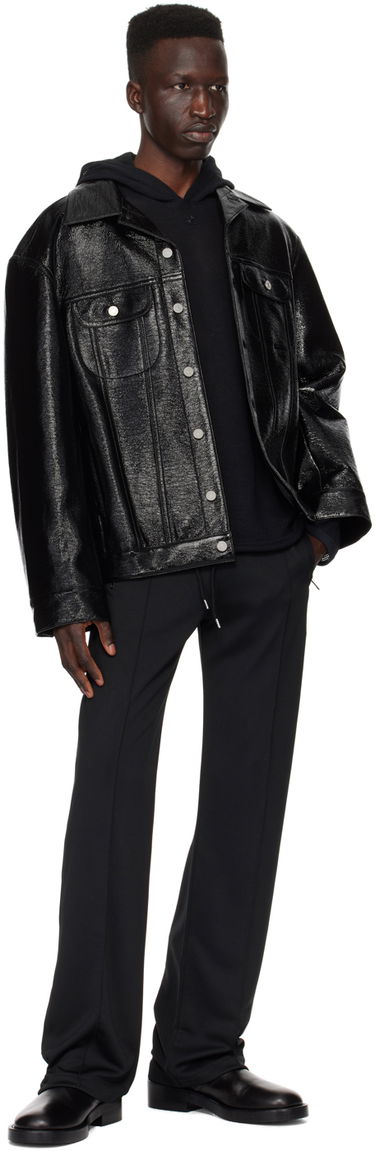Sweatshirt Courrèges Courrèges Mesh Hoodie Sort | 124JHO027JS0069, 3