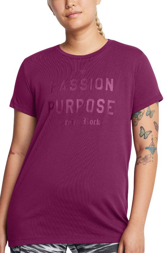 T-shirt Under Armour Project Rock Passion Short Sleeve T-Shirt Lilla | 1387500-505