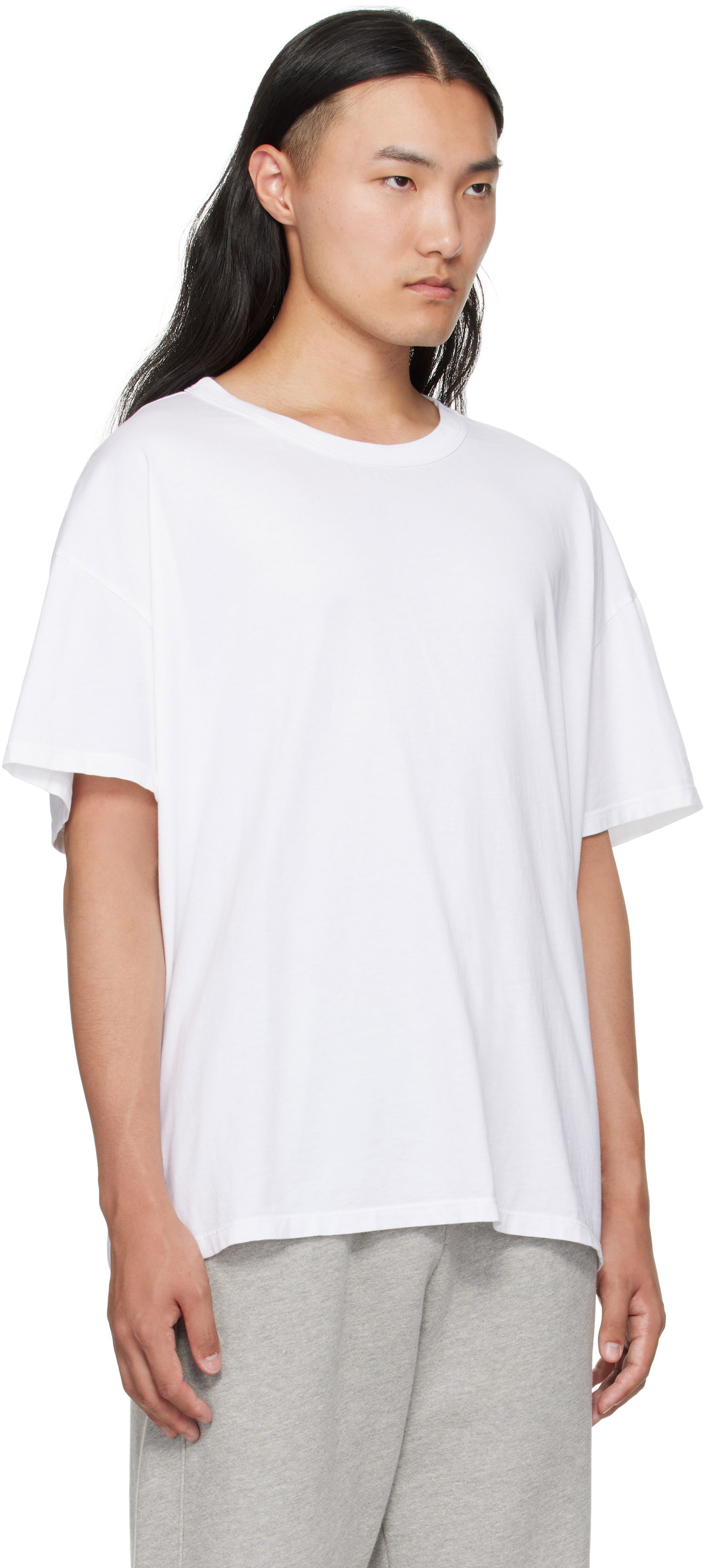 T-shirt LES TIEN Les Tien Oversized T-Shirt Hvid | CJ-2092, 1
