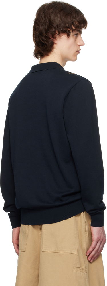Sweater Fred Perry Fred Perry Knitted Polo Shirt Mørkeblå | K6537, 2