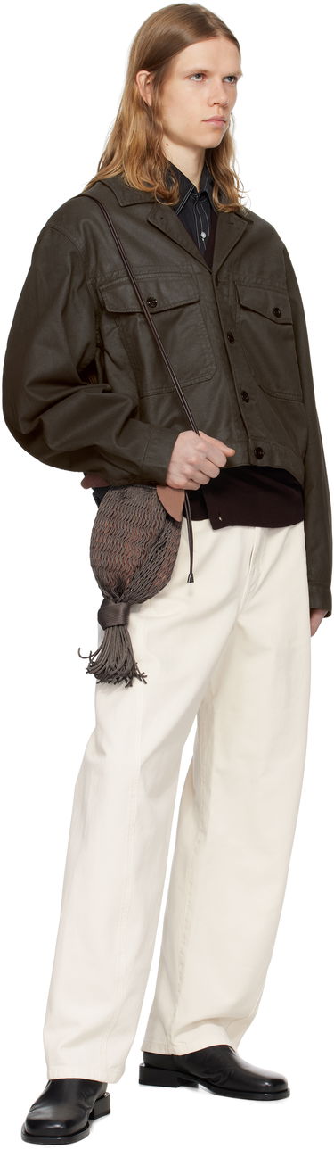Bukser LEMAIRE Lemaire Twisted Belted Trousers Hvid | PA326 LD1034, 3